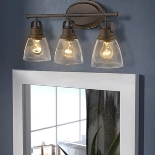 3-Light Vanity Lights,Oil Rubbed Bronze Finish - 21.4"L x 7.1"W x 10.8 