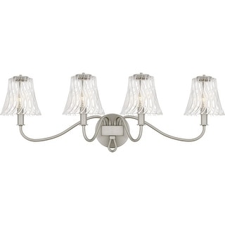 McKinney 4-Light Brushed Nickel Bath Light