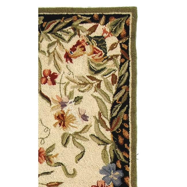 SAFAVIEH Handmade Chelsea Asmaa French Country Rooster Wool Rug