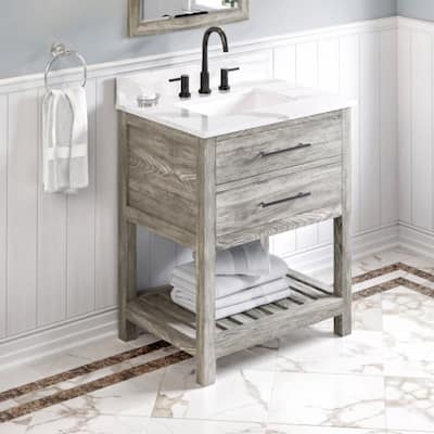 Jeffrey Alexander VKITWAV30R-QUARTZ Wavecrest II 30" Free Standing