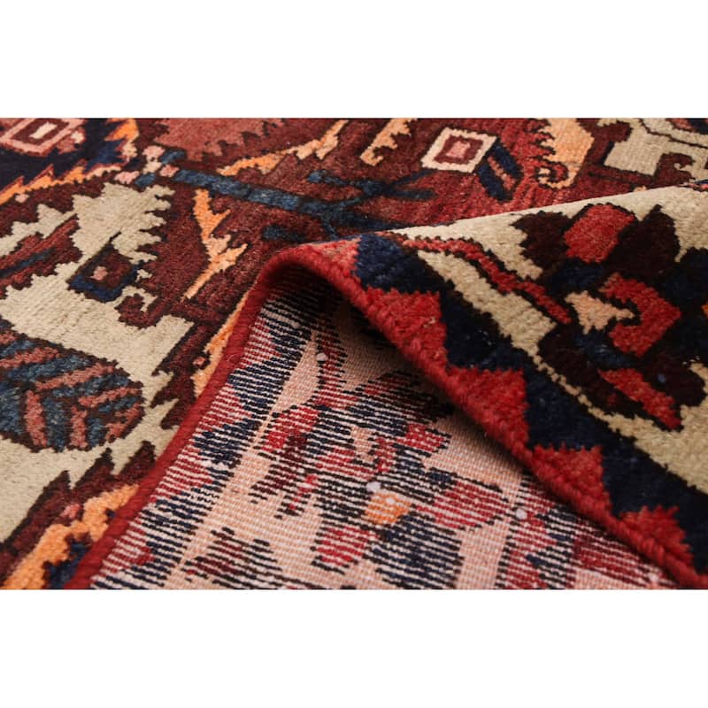 ECARPETGALLERY Hand-knotted Kayseri Vintage Dark Red Wool Rug - 5'3 x 9'8
