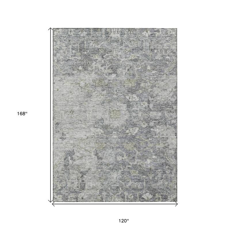 HomeRoots Oriental Traditional Rectangle Outdoor Rug