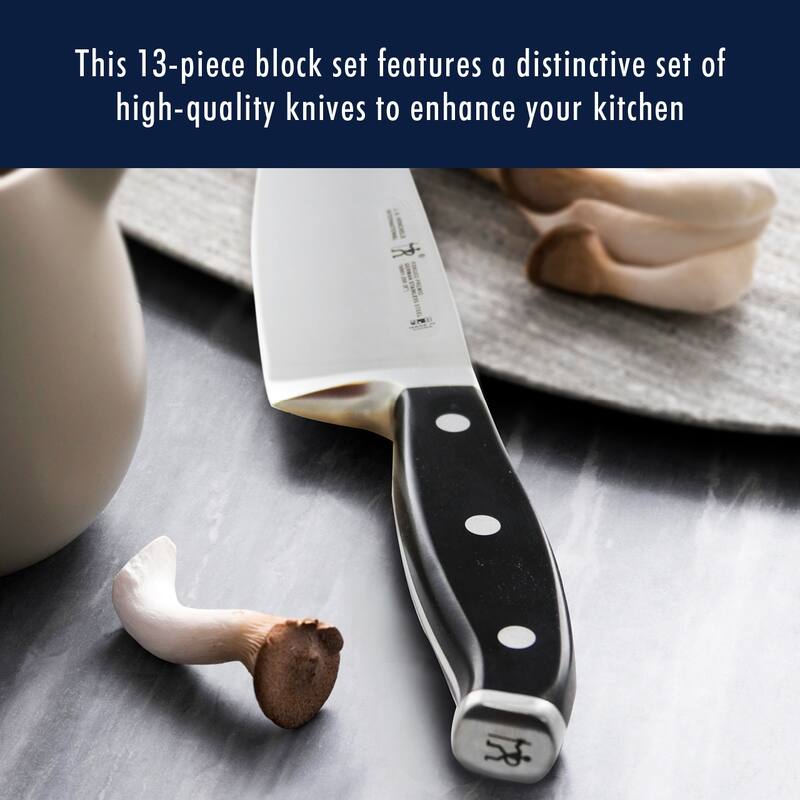 HENCKELS Forged Premio Knife Block Set - Black - 7-pc