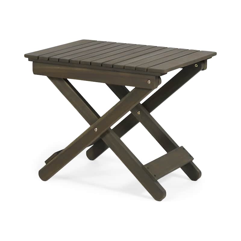 Malibu Outdoor Folding Side Table by GDFStudio - 22.75"W x 15"D x 18.5"H