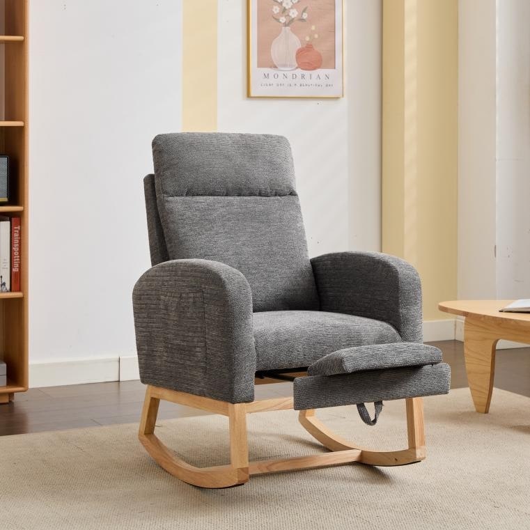 Modern Upholstered Accent Rocking Chair