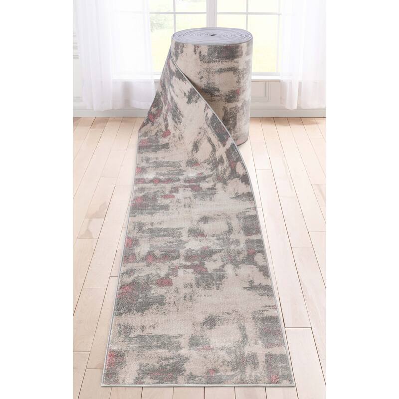 Custom Size Runner Barclay Pyla Persian Trellis Transitional Stair Rug