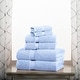 preview thumbnail 68 of 71, Superior Egyptian Cotton Pile Heavyweight 6-Piece Towel Set 6-Piece Set - Light Blue