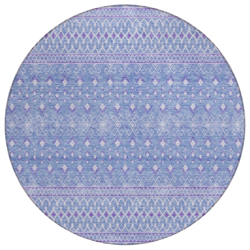 Machine Washable Indoor/ Outdoor Chantille Morrocan Boho Rug