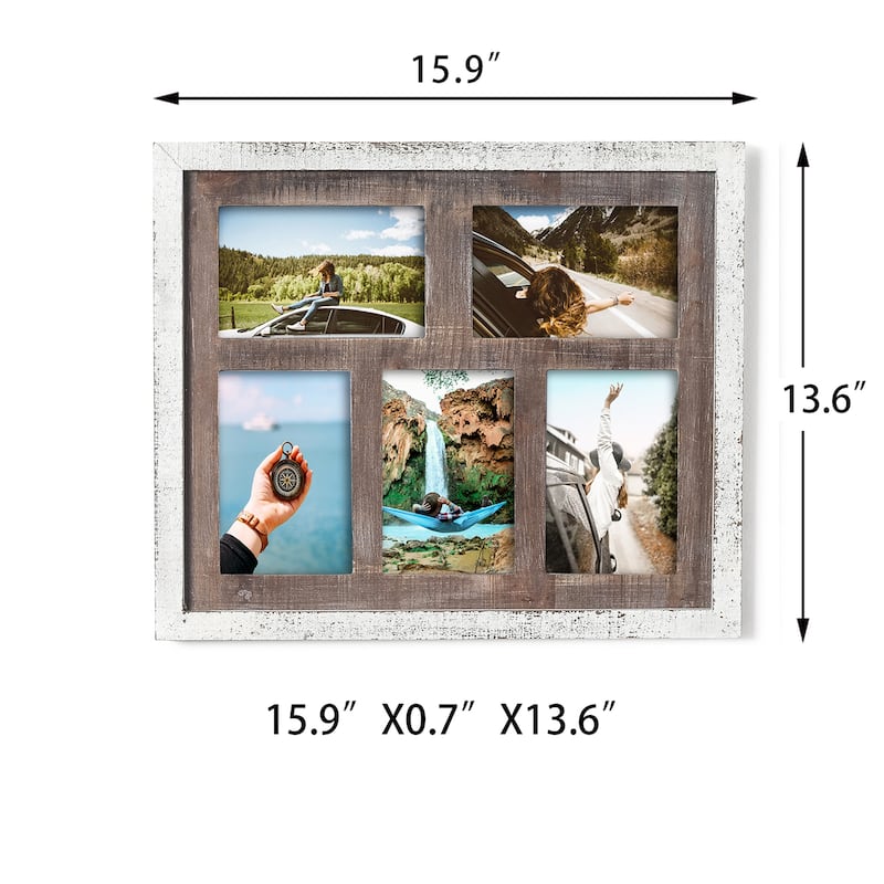 Adeco Wood Wall Photo Frame