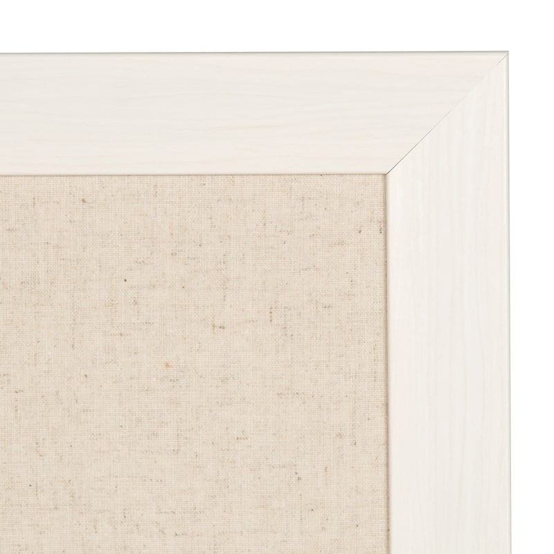 DesignOvation Beatrice Framed Linen Fabric Pinboard