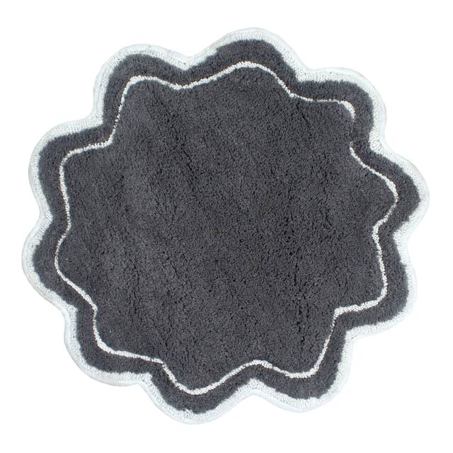 Home Weavers Allure Collection Absorbent Cotton, Machine Washable and Dry Bath Rugs