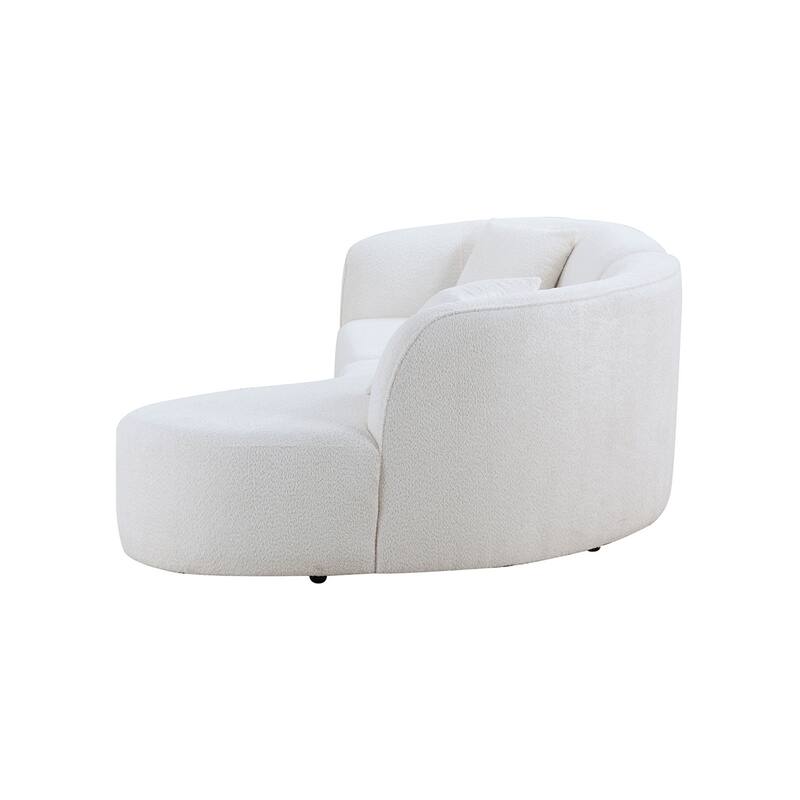 Modern Upholstery Curved Sofa, Right Hand Facing Sectional Sofa