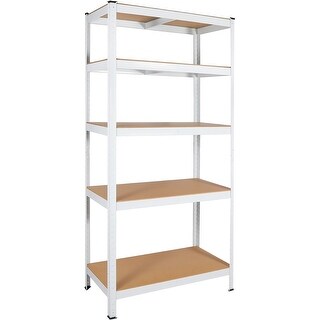 Lamination Rack 5 Tier Laminated Metal Shelving Unit Adjustable Garage Storage Utility ...