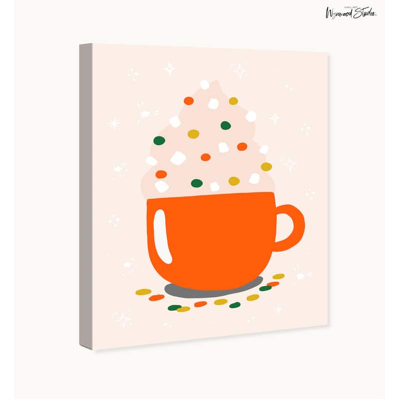 Wynwood Studio Canvas Drinks and Spirits Top of White Chocolate Red Modern & Contemporary Wall Art Canvas Print