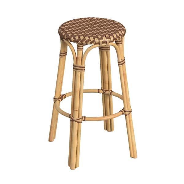 slide 2 of 91, Tobias Rattan Round Bar Stool