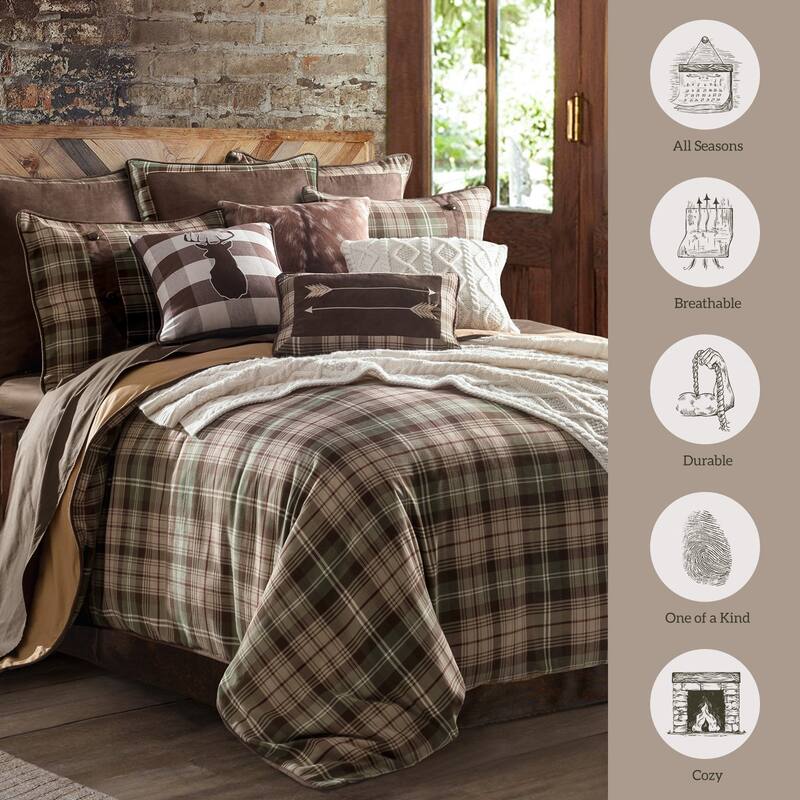 Paseo Road by HiEnd Accents Huntsman Plaid Comforter Set, 4PC