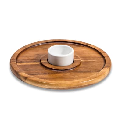 Large Chip 'n Dip with Ceramic Bowl