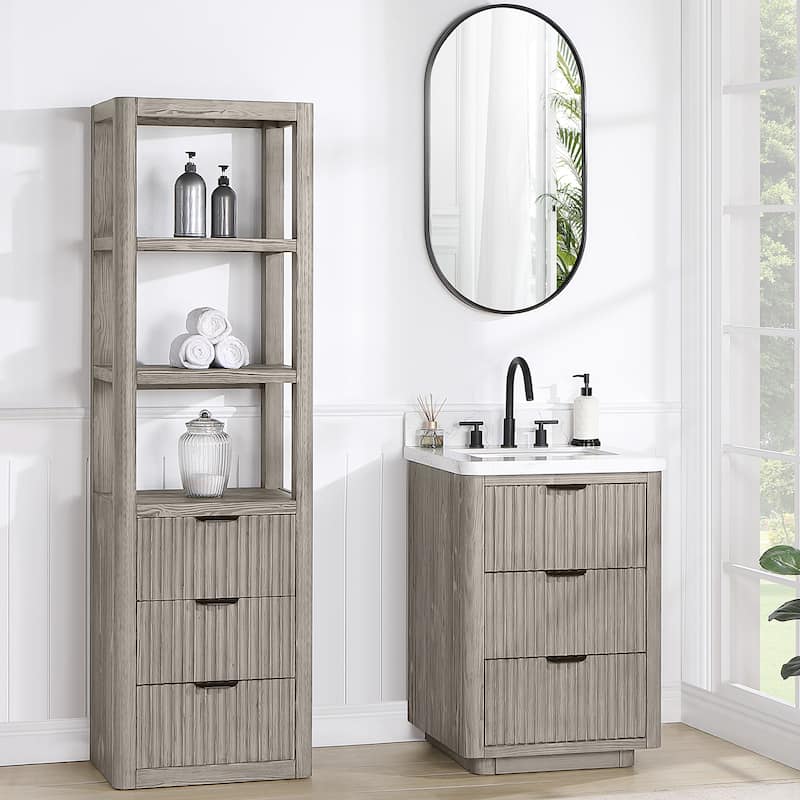 Cadiz 22 in. Storage Cabinet for Bathroom and Living Room
