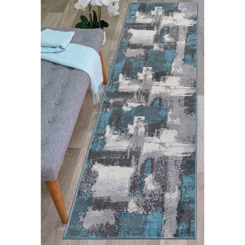 World Rug Gallery Contemporary Abstract Area Rug