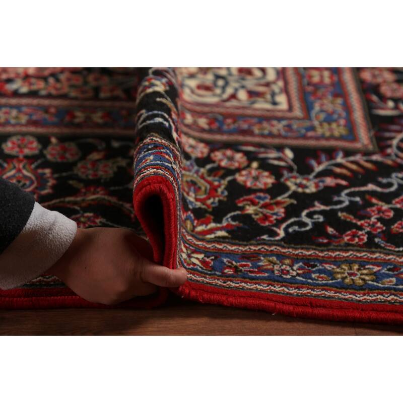 Red Medallion Tabriz Turkish Area Rug Machine Made Carpet - 9'7"x 13'0"