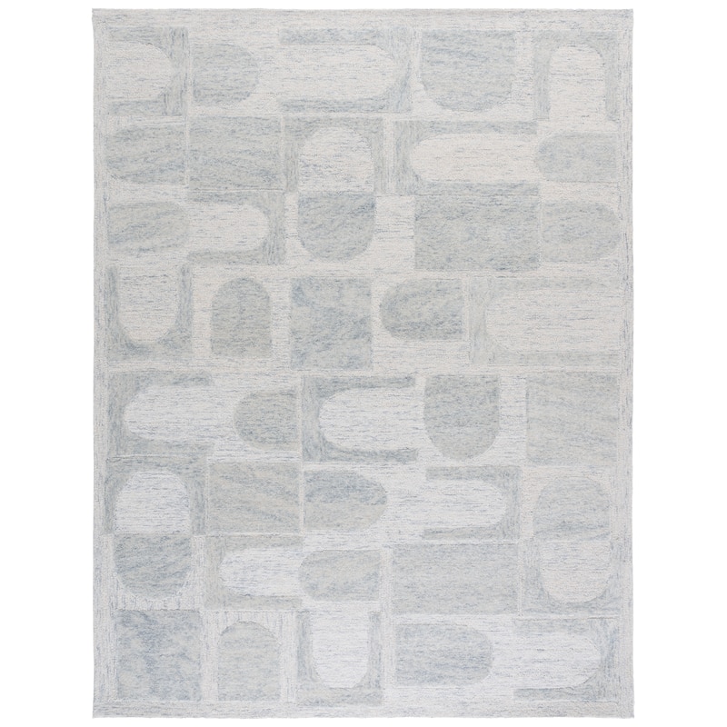 SAFAVIEH Handmade Harvest Danuska Wool Rug - Blue/Grey - 9' x 12'