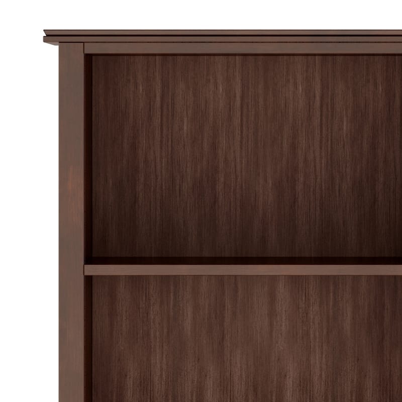 WYNDENHALL Stratford SOLID WOOD 72x26 inch Contemporary 5 Shelf Bookcase - 14"d x 26" w x 72"h