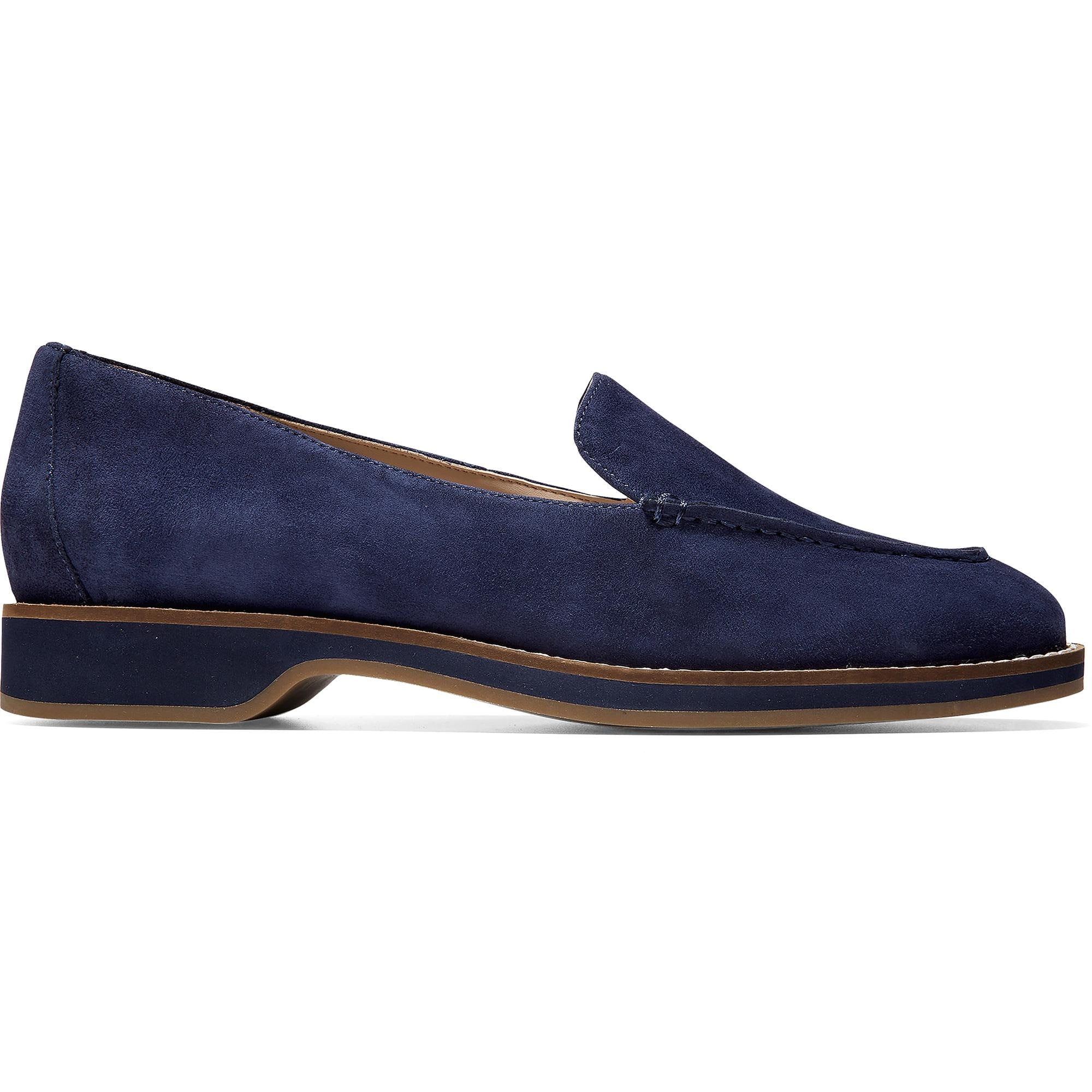 cole haan blue suede loafers