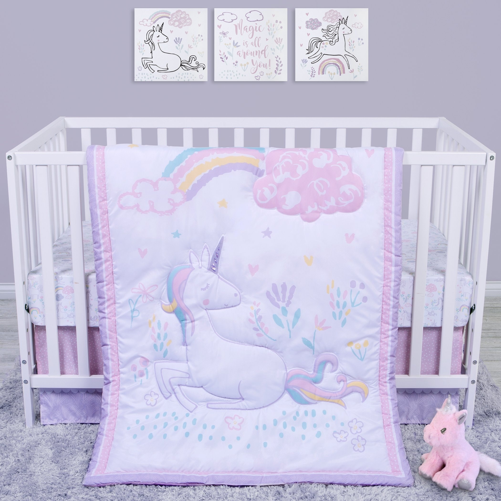 Baby girl unicorn bedding deals