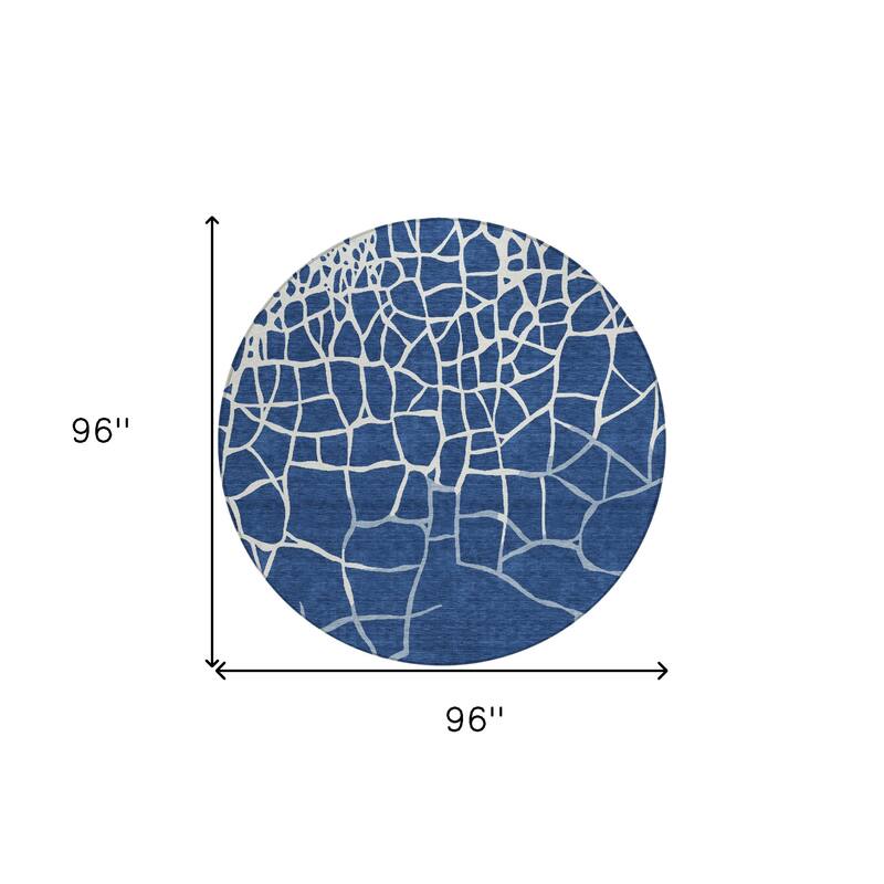 HomeRoots Abstract Transitional Rectangle Outdoor Rug