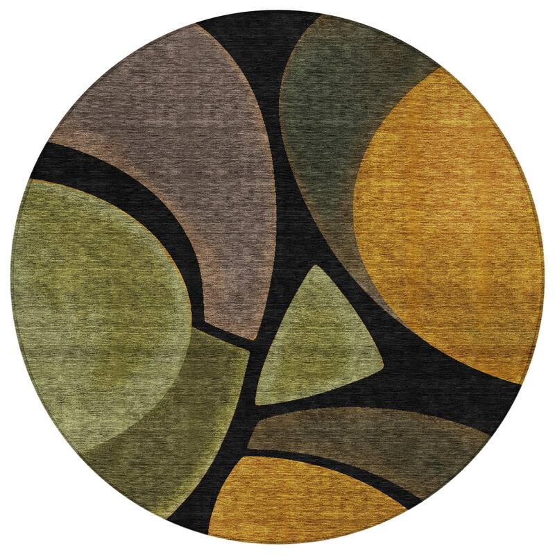 Machine Washable Indoor/ Outdoor Modern Hays Chantille Rug