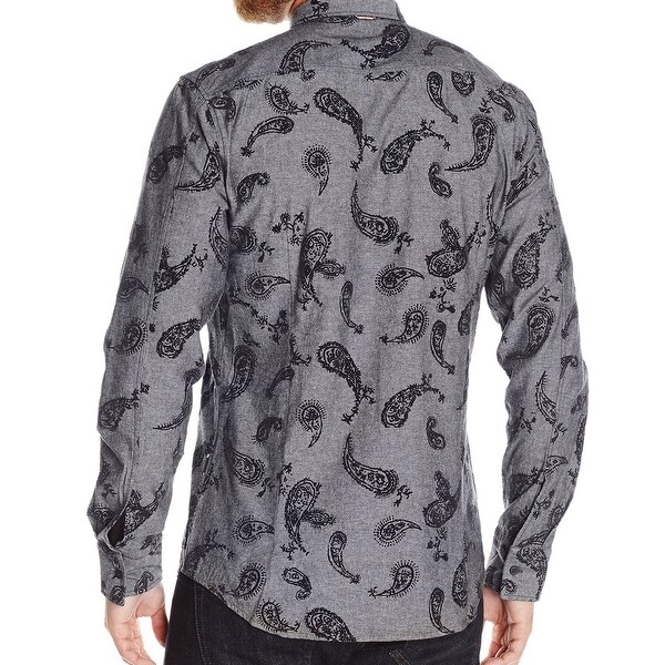hugo boss paisley shirt