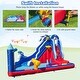 preview thumbnail 5 of 8, Gymax Inflatable Water Slide Park w/735W Blower Slide 2 Splash Pools