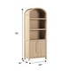 preview thumbnail 9 of 40, Middlebrook Designs 3 Shelf Open Arched Bookcase Cabinet