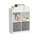 preview thumbnail 5 of 8, 2-Tier Kids Bookcase with Storage and Collapsible Fabric Drawers