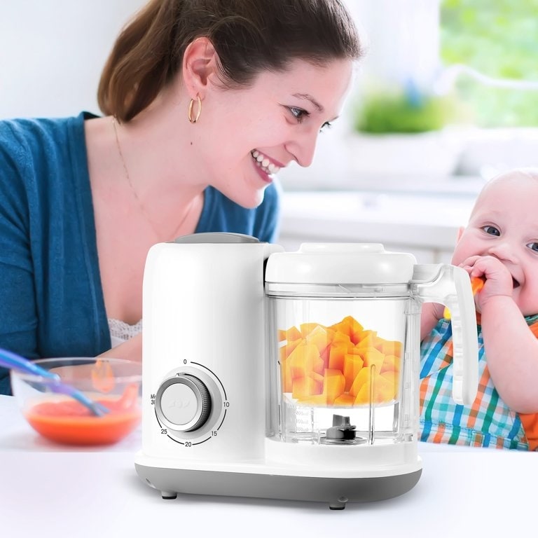 4-in-1 Mini Baby Food Maker Food Processor Blender Cook healthy Toddler  Feeding - On Sale - Bed Bath & Beyond - 38084062