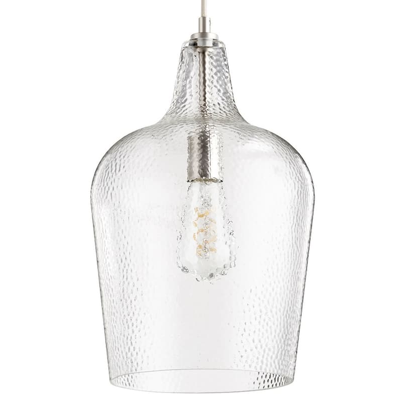 Quorum International 10" Wide Mini Pendant - Satin Nickel