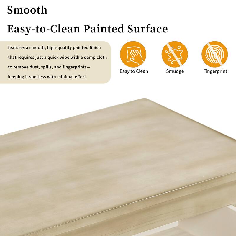 59.1 Inch Farmhouse Console Table with 3 Drawers and Bottom Shelf, Painted Entryway Sofa Table