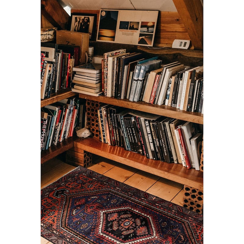 ECARPETGALLERY Hand-knotted Andelz Blue Wool Rug - 4'0 x 6'5