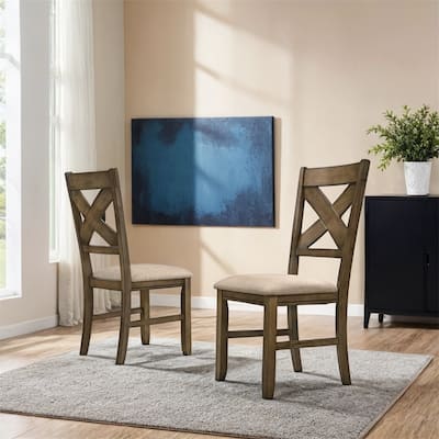 Solid Wood Dining Chairs,Set of 2