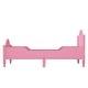 preview thumbnail 21 of 26, Solid Wood Macaron Twin Size Toddler Platform Bed with Safety Rails
