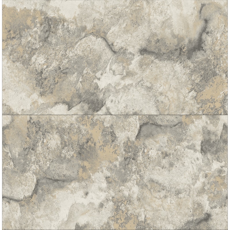Advantage Aria Light Grey Marbled Tile Wallpaper