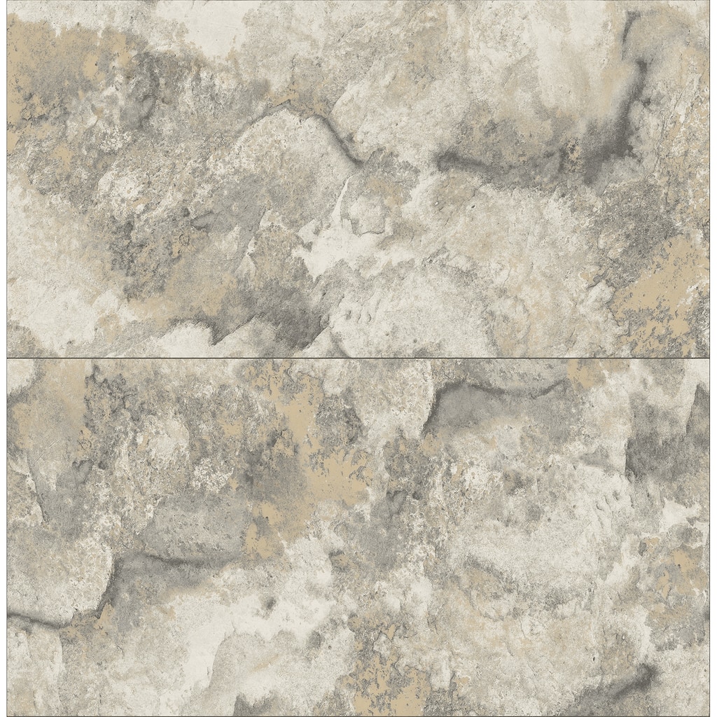 Advantage Aria Light Grey Marbled Tile Wallpaper
