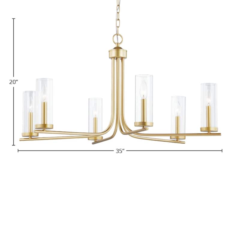 Fillmore 6-Light Chandelier, Gold