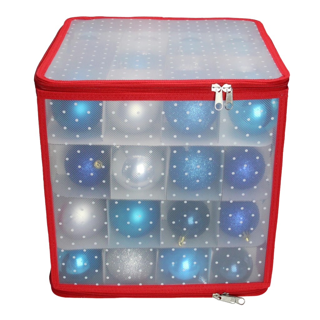 Transparent Zip Up Christmas Storage Box- Ornaments