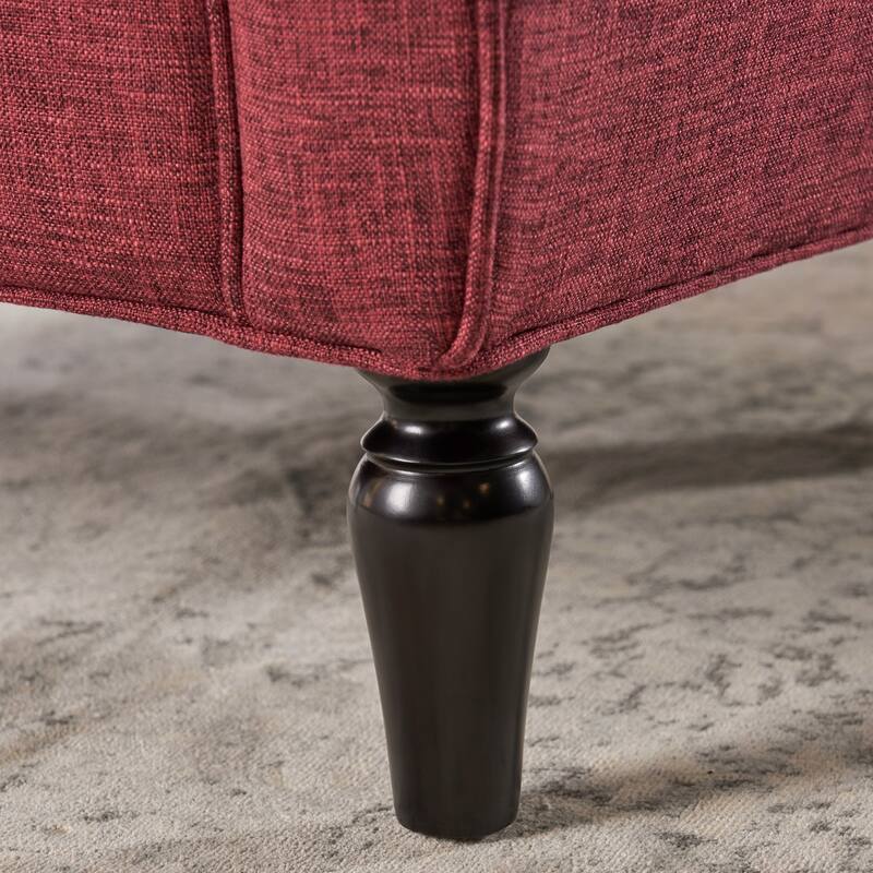 Red Fabric Armchair 28x30x34 inches