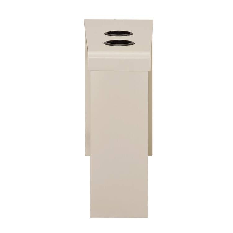Narrow End Table with Charging Station - Side Table Nightstand with Storage, 2 Power Outlets & 2 USB Ports