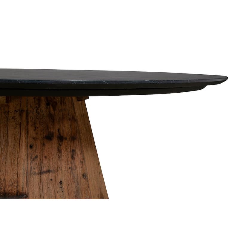 Furniture Classics Wood Phoebe Marble Dining Table
