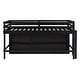 preview thumbnail 33 of 33, Twin Size Loft Bed for Kids, Wooden Loft Bed with 4 Storage Drawers, Cabinet, Shelves, Low Loft Bed Frame with Safety Guardrails