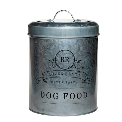 Amici Pet Rover Ranch Metal Pet Food Canister - 140 oz