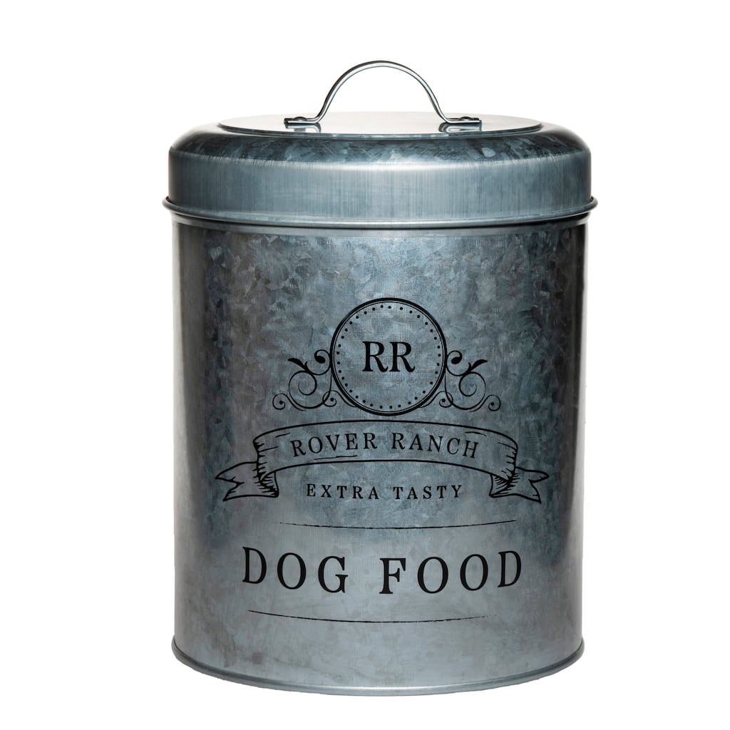 Amici Pet Rover Ranch Metal Pet Food Canister - 140 oz